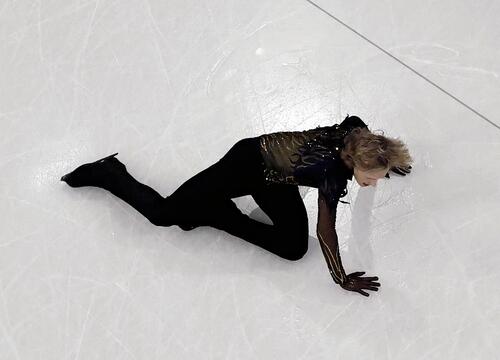 フリー１５位・マリニン「何が起きたかわからない」…「４回転半」失敗から転倒の連鎖