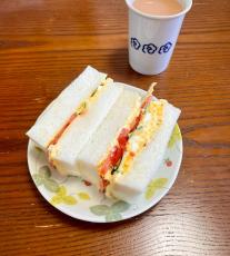 元喫茶店バイトの夫が作った「バックヤードで食う」サンドイッチ、共感＆食欲そそる　通常版との比較が反響
