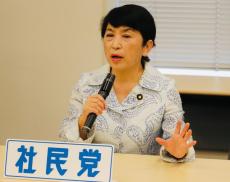 社民・福島瑞穂党首 広瀬議員の疑惑に「自民党の大物議員を逃すな」「もっと大きな状況を抱えている人が」