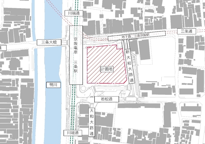 京阪三条駅前の再開発、商業施設とホテルを開発へ　京阪HDが京都市に構想提出